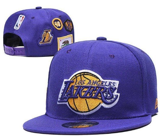Lakers Hat.  purple with patches