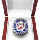 Custom Replica 2019 Washington Nationals World Champions Ring ...in cherry wood  box