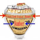 Elite Custom Kansas City Chiefs 2019 Super Bowl Ring. Sterling Silver with your name and number.