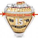 Kansas City Chiefs 2019  Super Bowl Championship. Custom ring with your name.