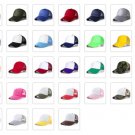 Trucker Hat Mesh Baseball Cap Snapback Adjustable Flat Visor Plain Hip Hop Mens Hat