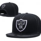 Las Vegas Raiders black cap. . Ajustable Snapback Black Hat