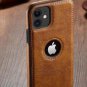 Luxury Vintage PU Leather Back Thin Case Cover for iphone