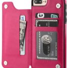 Leather Cover For iPhone With Wallet Card Slots Shockproof Flip Case