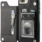 Leather Cover For iPhone With Wallet Card Slots Shockproof Flip Case