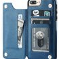 Leather Cover For iPhone With Wallet Card Slots Shockproof Flip Case