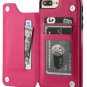 Leather Cover For iPhone With Wallet Card Slots Shockproof Flip Case