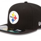 Pittsburgh Steelers Black  Fitted Hat.. Steelers ball cap.