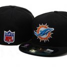 Miami Dolphins Fitted Hat.. Dolphins black ball cap.