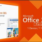 Microsoft Office 365 Personal 1-PC/MAC 1 Year. Key to email in minutes to 24 hrs. Europe only