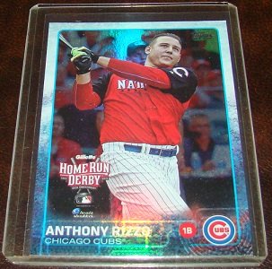 Anthony Rizzo 2015 Topps Foil Parallel Baseball Card Chicago Cubs