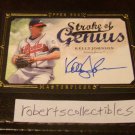 Kelly Johnson 2008 UD Masterpieces SOG Autograph Baseball Card