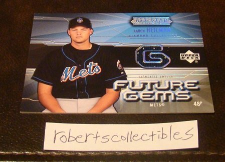 Aaron Heilman 2004 Upper Deck Future Gems Jersey Swatch Baseball Card
