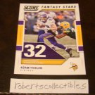 Adam Thielen 2017 Score Fantasy Stars Insert Football Card Minnesota Vikings