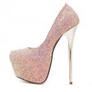 Women's Shoes Synthetic Stiletto Heel Round Toe Heels