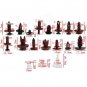 415pcs Plastic Car Door Trim Clip Bumper Rivets Screws Panel Push Fastener Kit for Ford