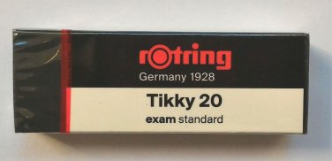 Rotring Big dust-free eraser Tikky 20 Clean erasing on exam sheet 2 pieces