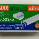 MAX STAPLES No.35-1M 26/6 ( 11.5 x 6 mm) 1000's genuine for stapler