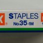 MAX STAPLES No.35-1M 26/6 ( 11.5 x 6 mm) 1000's genuine for stapler