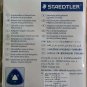Staedtler 432 triangular ballpoint pens 10 brilliant colors 0.45 mm tip