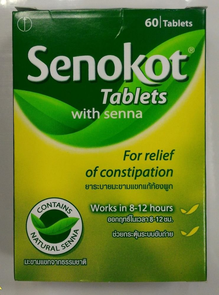 Senokot Tablets With Senna Constipation Relief Natural Laxative 60 Tablets