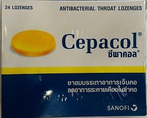Cepacol antibacterial lozenges sore throat relieve 24 tabs