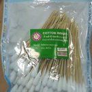 Sterilized cotton swab with wooden handle 100 pieces 6 inch long