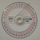 Full circle protractor diameter 10 cm 360 degree with indicator for precision