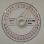 Full circle protractor diameter 10 cm 360 degree with indicator for precision