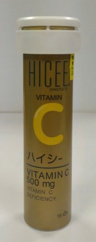 HICEE Sweetlets Vitamin C 500 mg  Takeda  Tasty Not too sweet 15 tablets