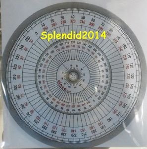 Full circle protractor diameter 15 cm 360 degree protractor