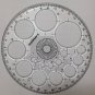 Full circle protractor diameter 11 cm 360 degree with 16 size circle template