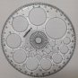 Full circle protractor diameter 11 cm 360 degree with 16 size circle template