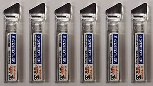 STAEDTLER Hi-polymer 0.5 mm 2B Mechanical Pencil Leads Refill 6 tube 72 leads