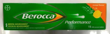Berocca performance vit B, C mental / physical nourishment 15 effervescent tabs
