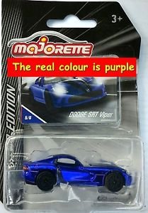 Majorette DODGE SRT Viper car Purple colour Diecast 1/59 Limited edition Series3