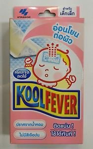 Kool fever patch relieve fever for baby No Fragrance gentle to skin 6 pcs
