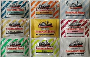 Fisherman's friends lozenges various flavour 2 x 25g for cough or sore throat