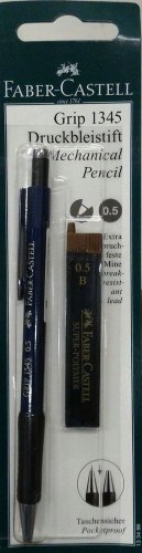 Faber-Castell Mechanical pencil GRIP 1345 0.5 mm free Super polymer lead 0.5 mm