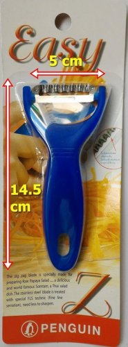 Thai Papaya salad Stainless Steel slicer Shredder peeler ZigZag Blade Fruit