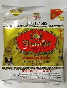 Extra gold Thai Tea Mix Cha tra Mue No 1 Brand Cha yen (Thai Milk Tea) 400 g