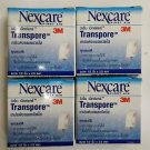 3M nexcare first-aid  transpore clear plastic tape 0.5 inch x 2.5 yard 4 pcs