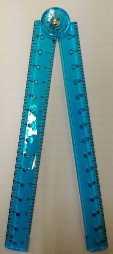 Multipurpose Foldable ruler expand 15 to 30 cm and spread out from 15-180 degree