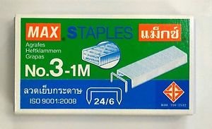 MAX STAPLES No.3-1M ( 11.5 x 6 mm) 24/6 1000's genuine  for stapler