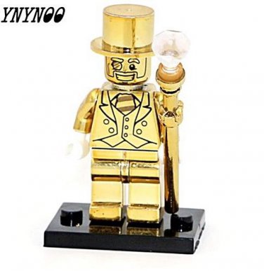 Mr Gold Limited edition Building Blocks Minifigure Collectible Toy Brick