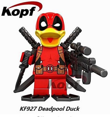Super Heroes Deadpool howard The Duck Bricks collectible Marvel Building blocks