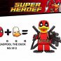 Super Heroes Deadpool howard The Duck Bricks collectible Marvel Building blocks