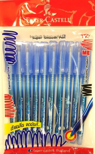 Faber-Castell CX5 ballpoint blue ink pen 0.5 mm tip 10 pieces Trendy design