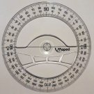 Maped Full circle Plastic transparent protractor diameter 12 cm 360 degree ruler