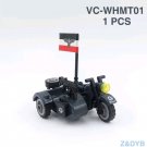 German Army Motorcycle War Military Battle car Block Minifigure Collectible